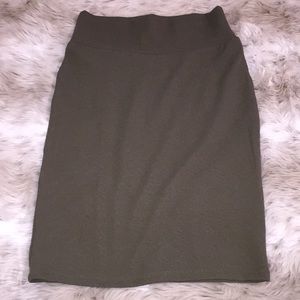 LuLaRoe Cassie skirt. Olive green